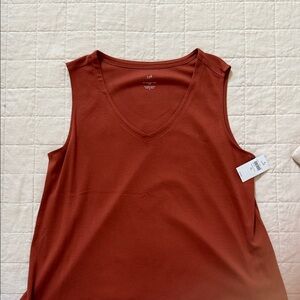 J. Jill Terracotta Sleeveless Tank Top